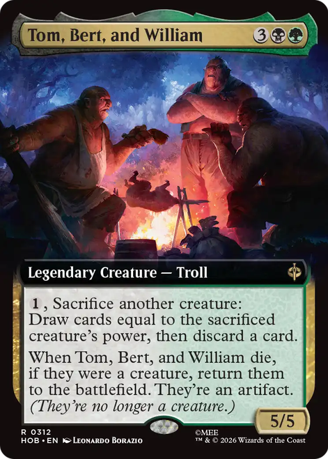 Tom, Bert, and William (Extended Art) | The Hobbit、Magic: The Gathering、kayou