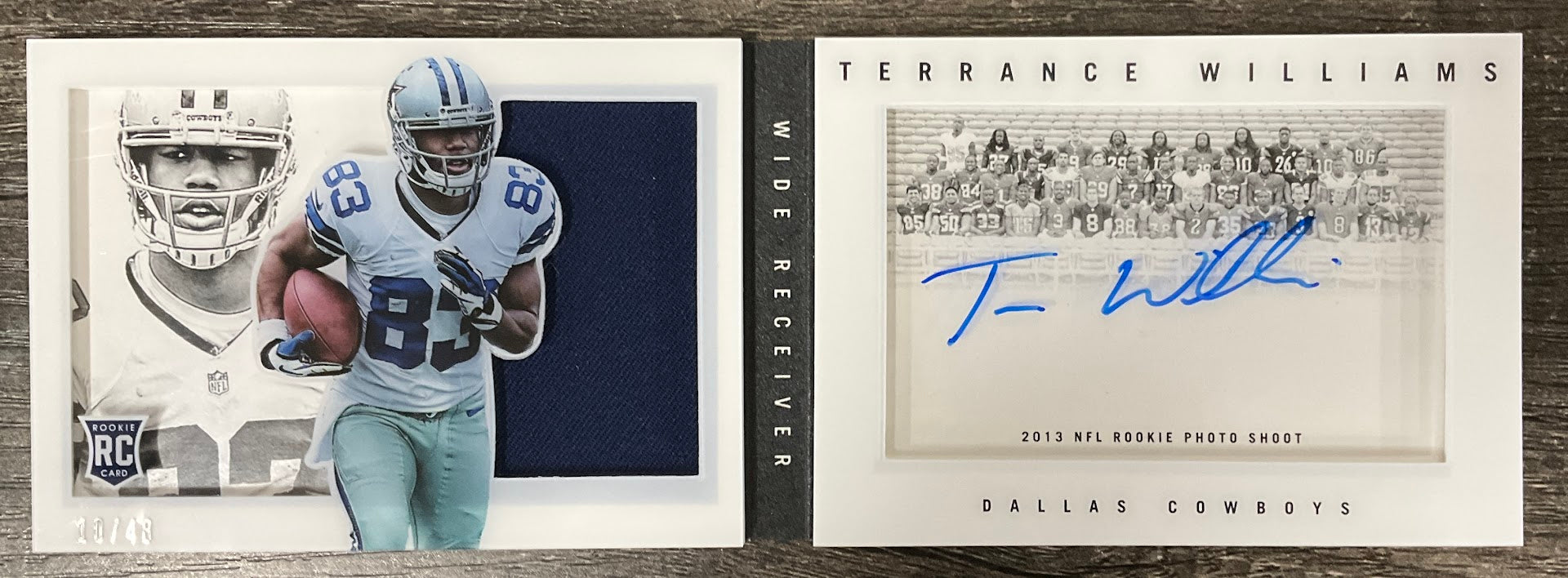 Terrance Williams 2013 Panini Playbook RC Auto 10/48 #236、Collector Store LLC、kayou