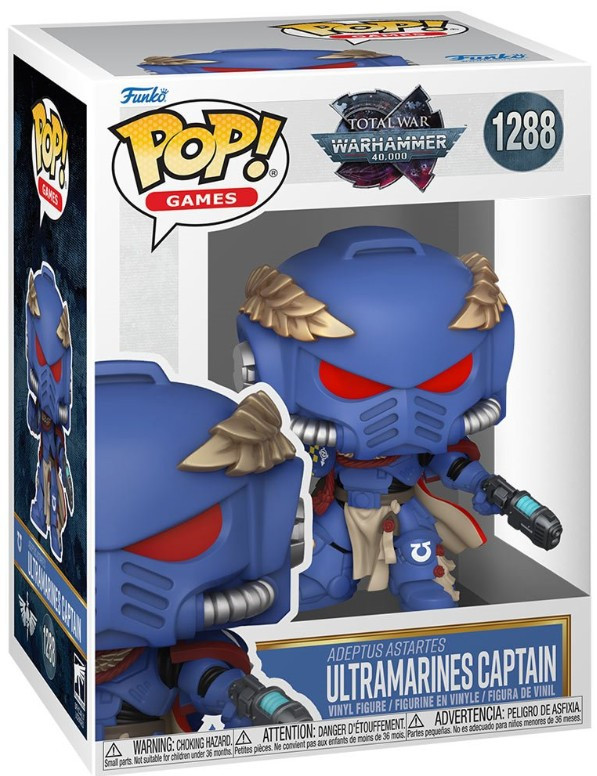 Funko Warhammer POP! Games Ultra Marines Captain Vinyl Figure #1288、ToyWiz、kayou