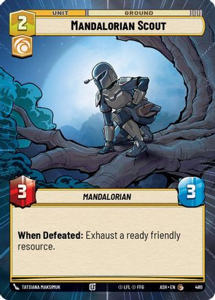 Mandalorian Scout (Hyperspace) (480) - Ashes of the Empire、Fantasy Flight Games、kayou