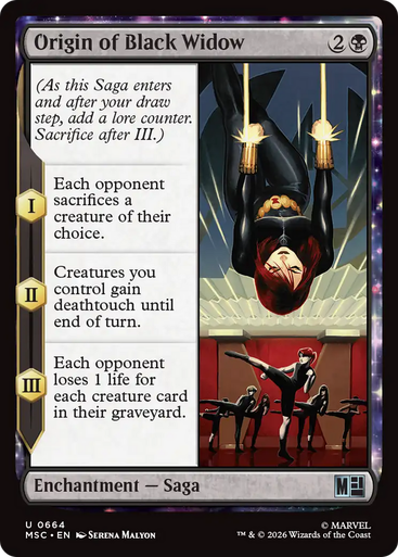 Origin of Black Widow (Foil) | Marvel Super Heroes Commander、Magic: The Gathering、kayou