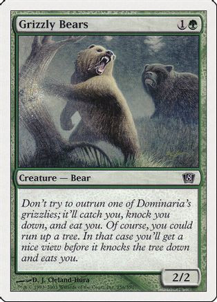 Grizzly Bears (8ED-256) - 8th Edition Foil、Wizards of the Coast、kayou
