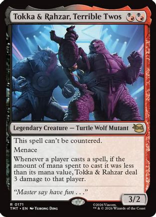 Tokka & Rahzar, Terrible Twos (TMT-171) - Teenage Mutant Ninja Turtles Foil、Wizards of the Coast、kayou