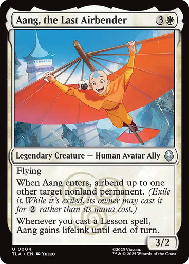 Aang, the Last Airbender、Magic: The Gathering、kayou