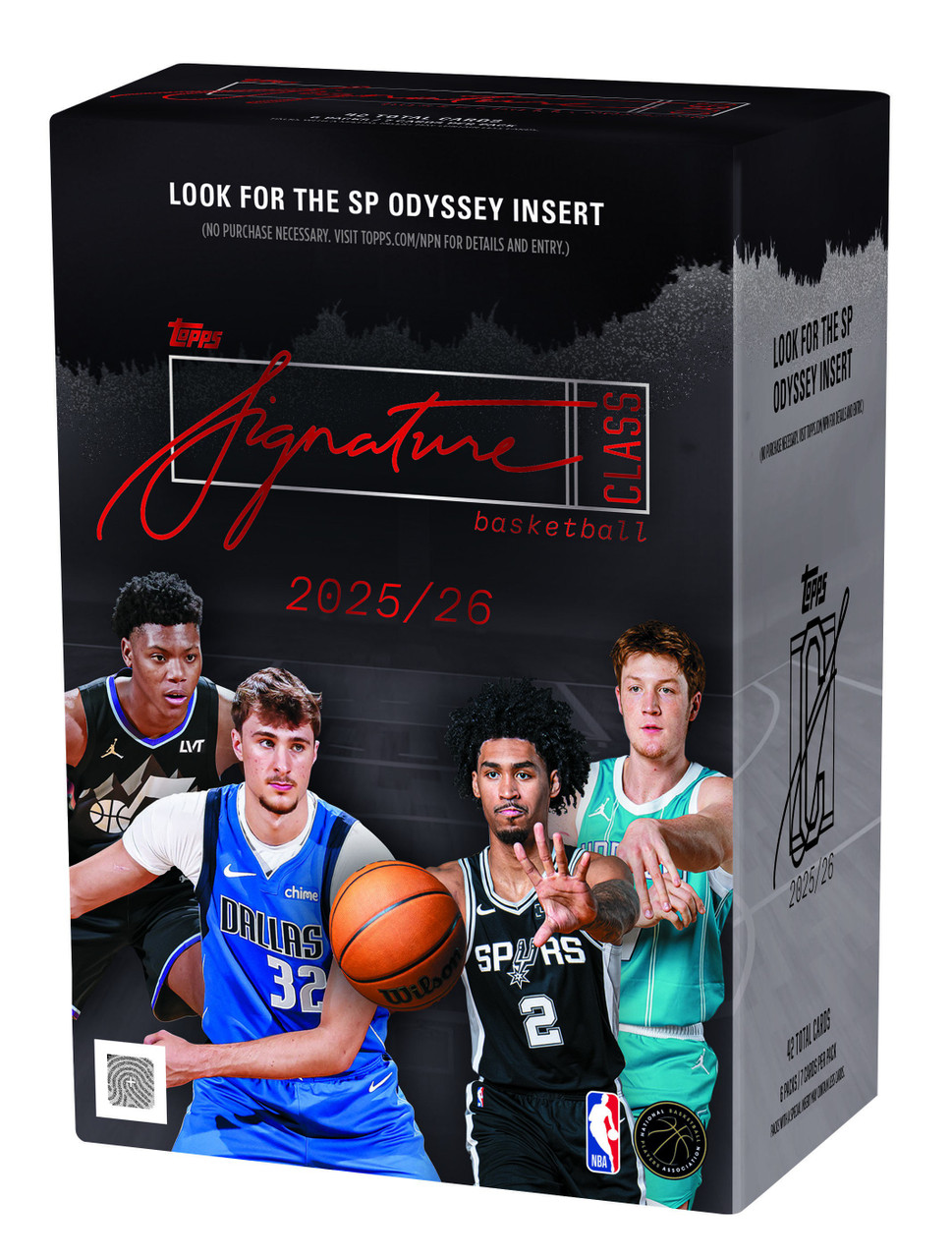 NBA Topps 2025-26 Signature Class Basketball Trading Card BLASTER Box 6 Packs、ToyWiz、kayou