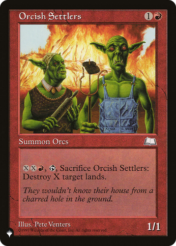 Orcish Settlers (LIST-) - The List、Wizards of the Coast、kayou