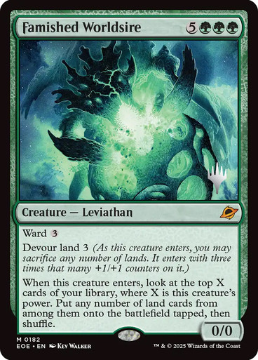 Famished Worldsire (PRM-PP_EOE_182-ENN)、Magic: The Gathering、kayou