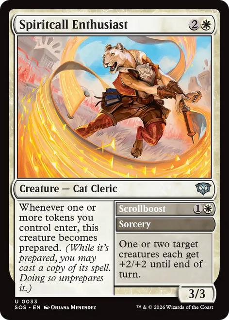 Spiritcall Enthusiast // Scrollboost (Foil) | Secrets of Strixhaven、Magic: The Gathering、kayou