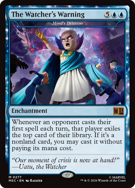 Mind's Dilation The Watcher's Warning (Surge Foil) | Marvel Super Heroes Commander、Magic: The Gathering、kayou