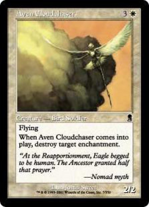 MtG Odyssey Common FOIL Aven Cloudchaser #7 Moderately Played、ToyWiz、kayou