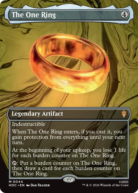 The One Ring (Borderless Art) | The Hobbit Commander、Magic: The Gathering、kayou