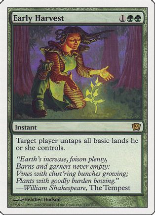 Early Harvest (9ED-235) - 9th Edition、Wizards of the Coast、kayou
