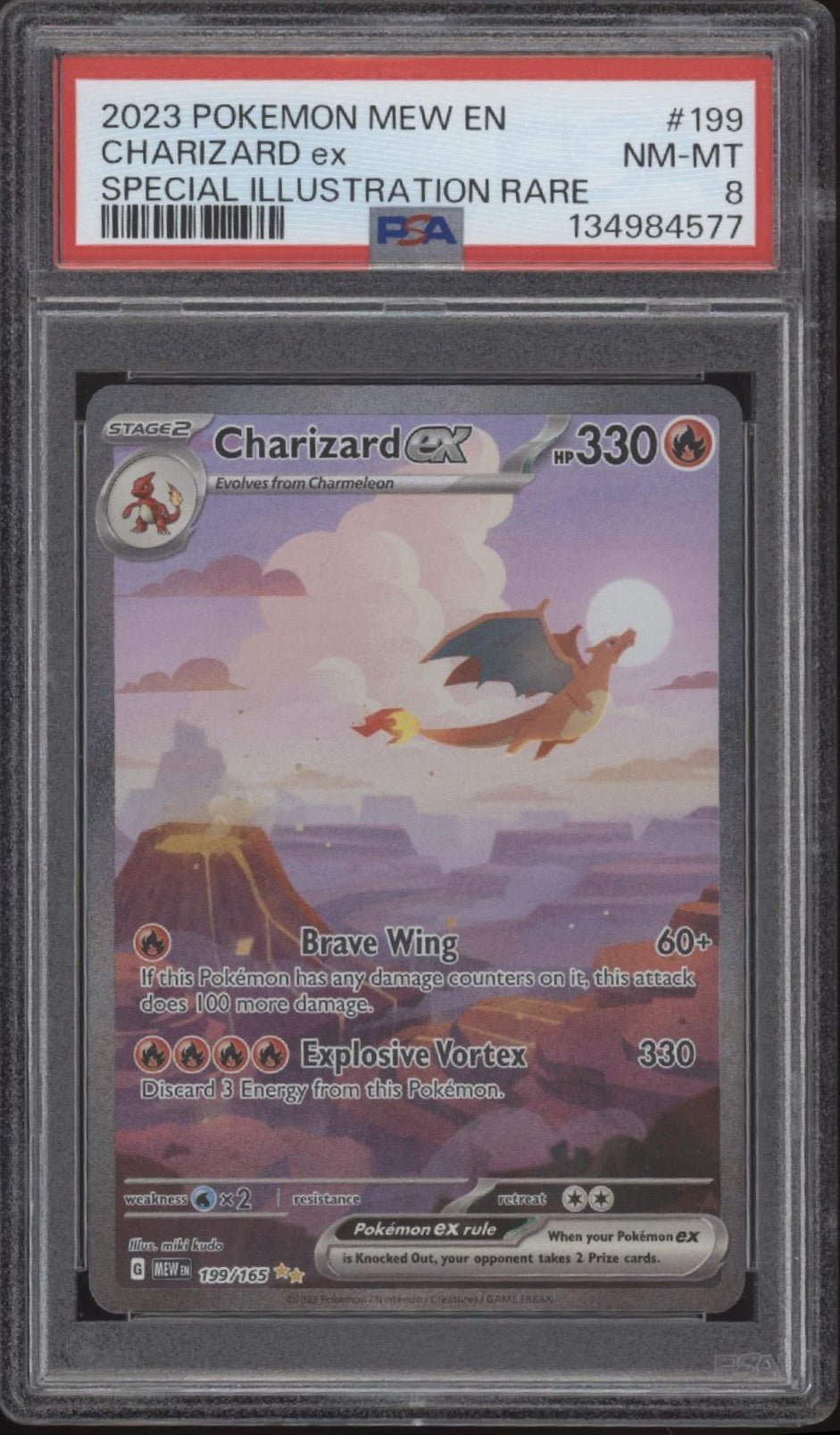 Charizard ex Pokemon 151 Special Illustration Rare #199 PSA 8、Collector Store LLC Gaming、kayou