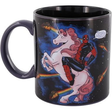 Deadpool: Tacos Unicorn in Space - Ceramic Mug (20oz)、Silver Buffalo、kayou