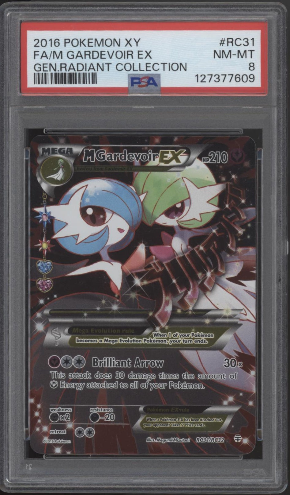 M Gardevoir ex Pokemon Radiant Collection Full Art #RC31 PSA 8、Collector Store LLC Gaming、kayou