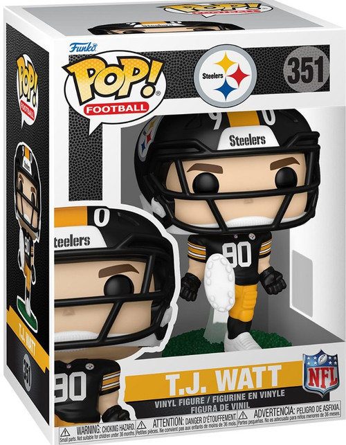Funko NFL Pittsburgh Steelers POP! Football T.J. Watt Vinyl Figure #351 (Pre-Order ships November)、ToyWiz、kayou