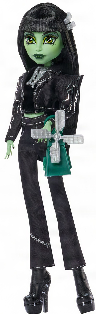 Monster High Universal Monsters Skullector Frankenstein 10.5-Inch Doll Black Clothes & Windmill Purse、ToyWiz、kayou