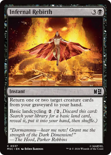 Infernal Rebirth (Foil) | Marvel Super Heroes Commander、Magic: The Gathering、kayou