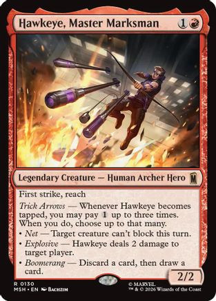 Hawkeye, Master Marksman (MSH-130) - Marvel Super Heroes Foil、Wizards of the Coast、kayou