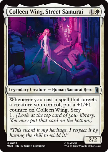 Colleen Wing, Street Samurai (Foil) | Marvel Super Heroes、Magic: The Gathering、kayou