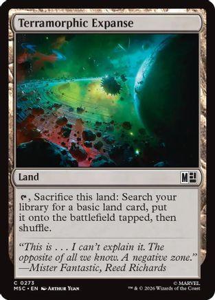 Terramorphic Expanse (0273) (Surge Foil) (MSC-273) - Commander: Marvel Super Heroes Foil、Wizards of the Coast、kayou