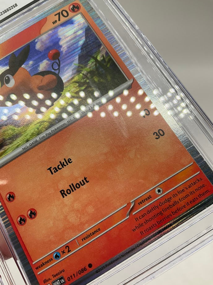 Tepig Pokemon White Flare Unova Poster Collection #011 CGC 7.5、Collector Store LLC Gaming、kayou