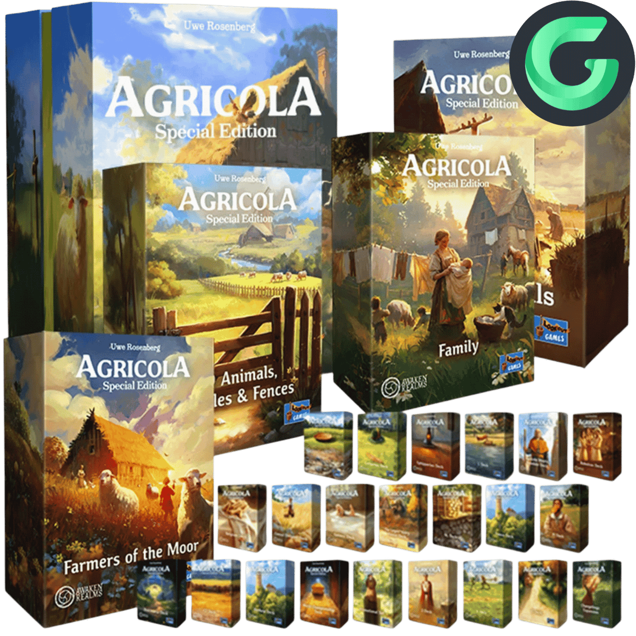 Agricola: Special Edition - Family Farm Pledge (Gamefound) (PREORDER)、AWAKEN REALMS、kayou