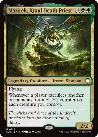 Mazirek, Kraul Death Priest (SOC-319) - Commander: Secrets of Strixhaven、Wizards of the Coast、kayou