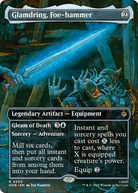 Glamdring, Foe-hammer // Gleam of Death (Borderless Scene) | The Hobbit、Magic: The Gathering、kayou