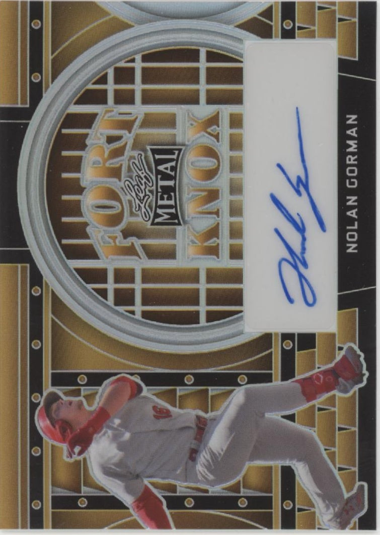 Nolan Gorman 2022 Leaf Metal Fort Knox Auto 9/10 #FT-NG1、Collector Store LLC、kayou