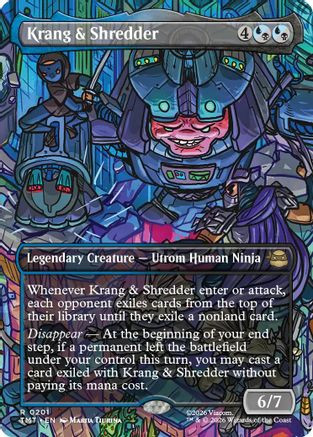 Krang & Shredder (Borderless) (TMT-201) - Teenage Mutant Ninja Turtles Foil、Wizards of the Coast、kayou