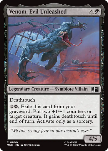 Venom, Evil Unleashed (Foil) | Marvel Super Heroes Commander、Magic: The Gathering、kayou