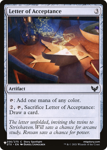 Letter of Acceptance (LIST-256/275) - The List、Wizards of the Coast、kayou