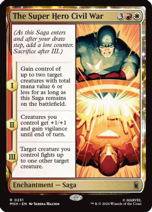 The Super Hero Civil War (MSH-231) - Marvel Super Heroes Foil、Wizards of the Coast、kayou