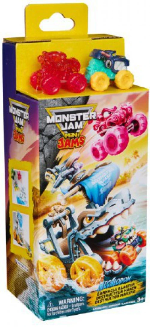 Monster Jam Mini Jams Megalodon Barnacle Blaster Playset、ToyWiz、kayou