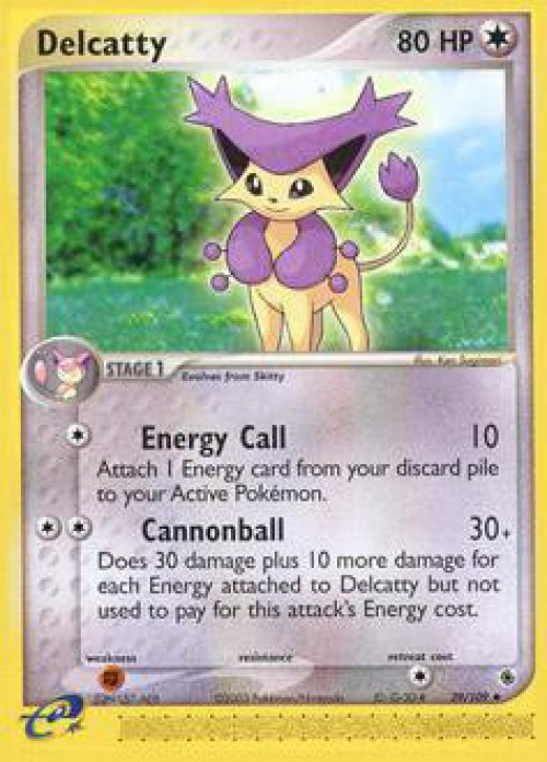 Pokemon EX Ruby & Sapphire Uncommon Delcatty #29 Lightly Played、ToyWiz、kayou