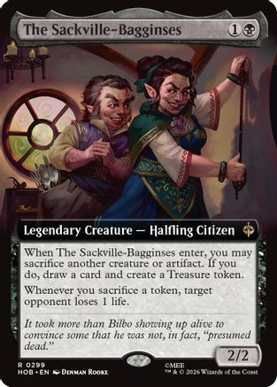 The Sackville-Bagginses (Extended Art) (HOB-299) - The Hobbit Foil、Wizards of the Coast、kayou
