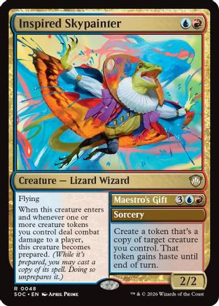 Inspired Skypainter (SOC-048) - Commander: Secrets of Strixhaven、Wizards of the Coast、kayou