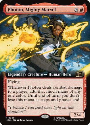 Photon, Mighty Marvel (Extended Art) (MSC-369) - Commander: Marvel Super Heroes、Wizards of the Coast、kayou