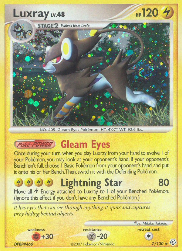 Luxray 7/130 - Diamond Pearl Holofoil (HP)、The Pokémon Company、kayou