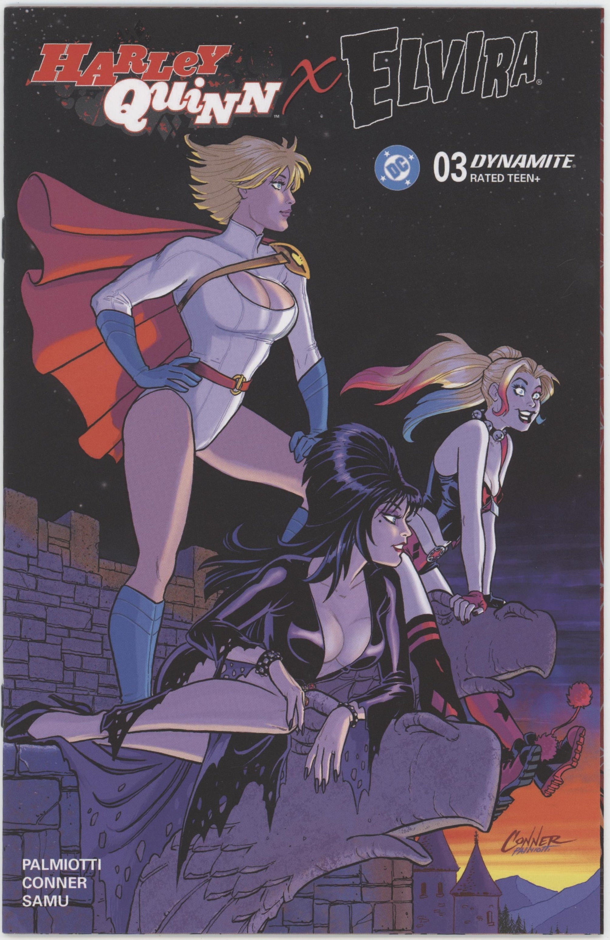 Harley Quinn X Elvira #3 Cover G 1 in 10 Amanda Conner Night Original Variant、DYNAMITE Entertainment、kayou