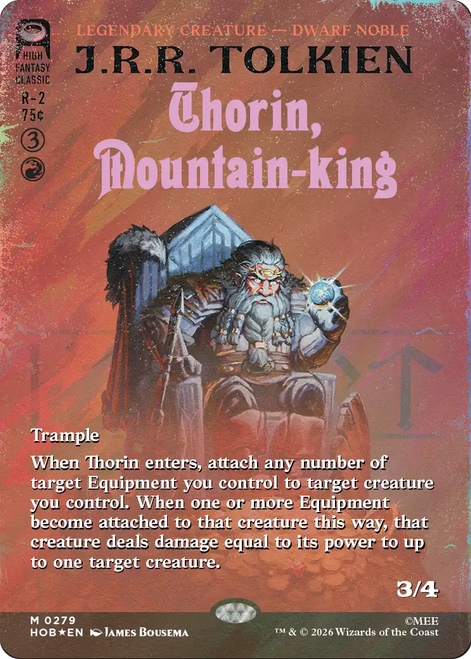 Thorin, Mountain-king (Borderless Book Cover Surge Foil) | The Hobbit、Magic: The Gathering、kayou