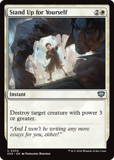 Stand Up for Yourself (Foil) | Secrets of Strixhaven、Magic: The Gathering、kayou