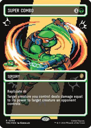 Super Combo (Borderless) (Surge Foil) (TMC-095) - Commander: Teenage Mutant Ninja Turtles Foil、Wizards of the Coast、kayou