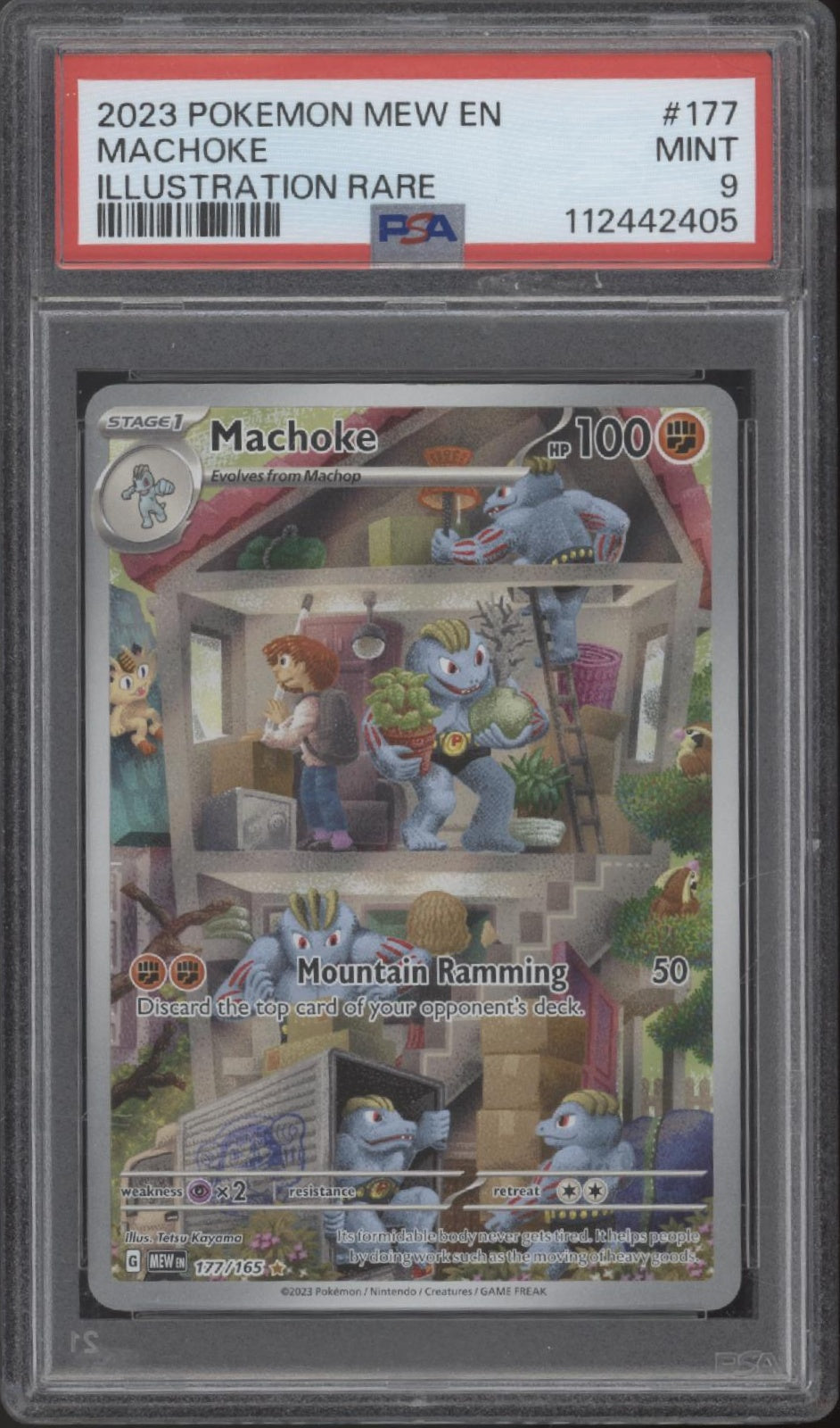 Machoke Pokemon 151 Illustration Rare #177 PSA 9、Collector Store LLC Gaming、kayou