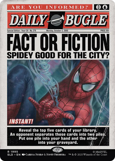 Fact or Fiction (Foil) (Secret Lair - Marvel's Spider-Man: Daily Bugle Breaking News) | Secret Lair Drops、Magic: The Gathering、kayou