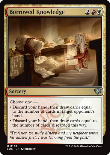 Borrowed Knowledge (Foil) | Secrets of Strixhaven、Magic: The Gathering、kayou