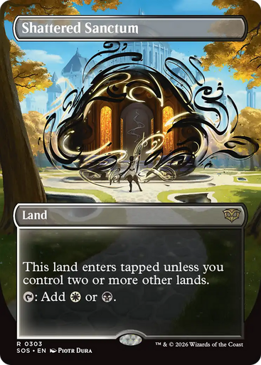 Shattered Sanctum (Borderless Art) | Secrets of Strixhaven、Magic: The Gathering、kayou