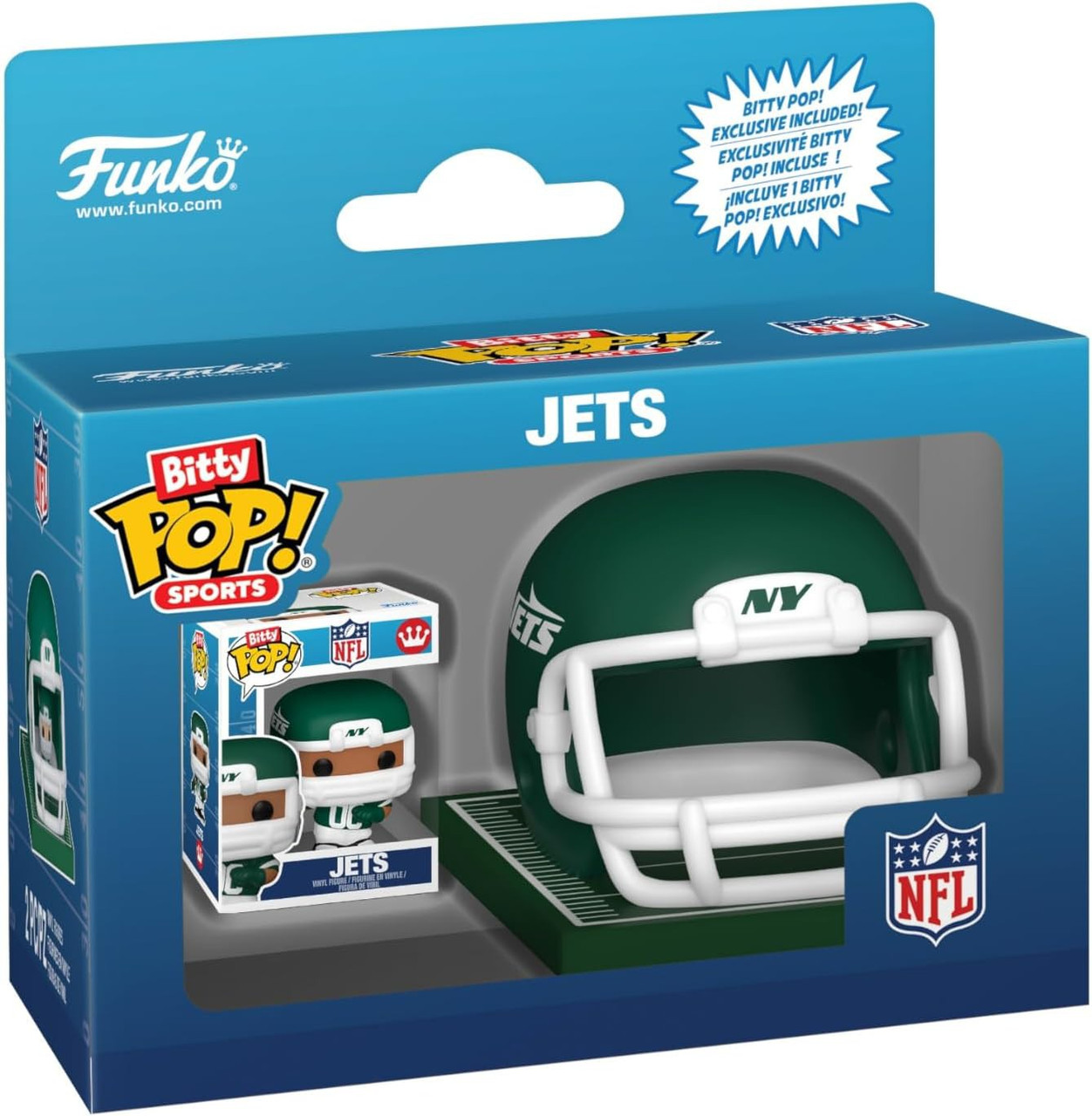 Funko NFL Bitty POP! Helmets New York Jets Vinyl Figure、ToyWiz、kayou