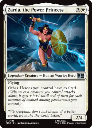Zarda, the Power Princess (MSC-615) - Commander: Marvel Super Heroes、Wizards of the Coast、kayou
